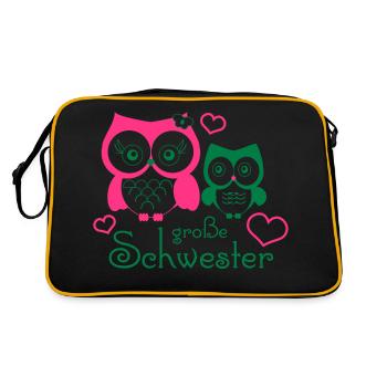 große Schwester - Sac Retro - noir/or - Dos