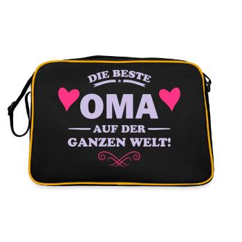 Meilleure mamie - Sac Retro - noir/or - Dos