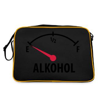 Alkohol - Retro Bag - black/gold - Back