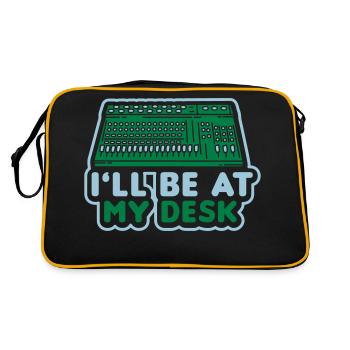 Ingénieur du son DJ mixeur table de mixage - Sac Retro - noir/or - Dos