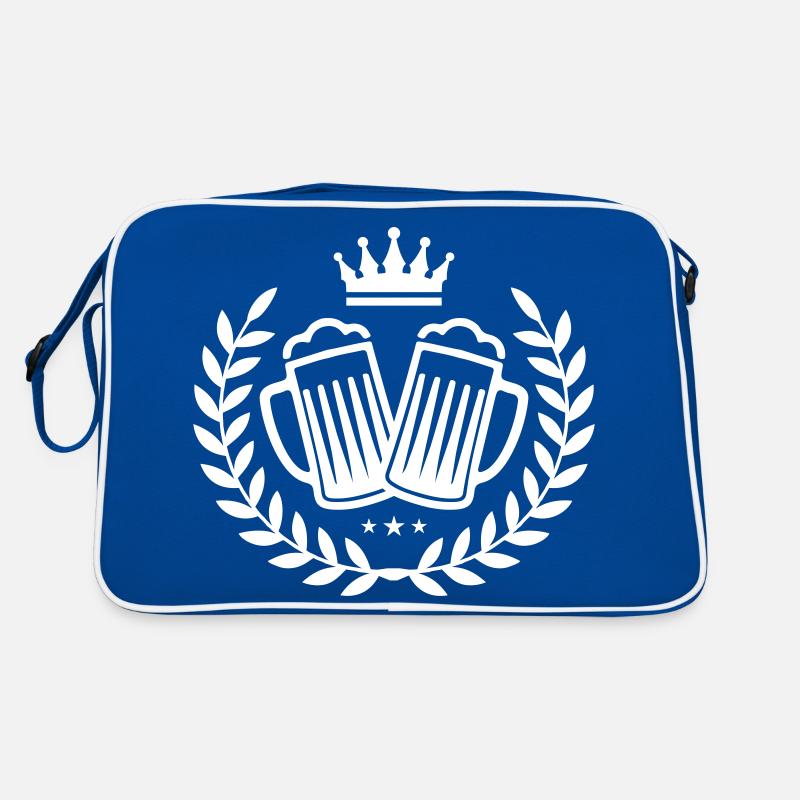 beer icon wreath crown Retro Bag