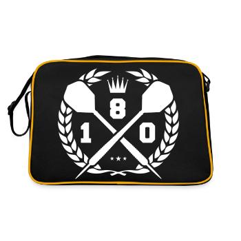 fléchettes fléchette flèche 180 couronne - Sac Retro - noir/or - Dos