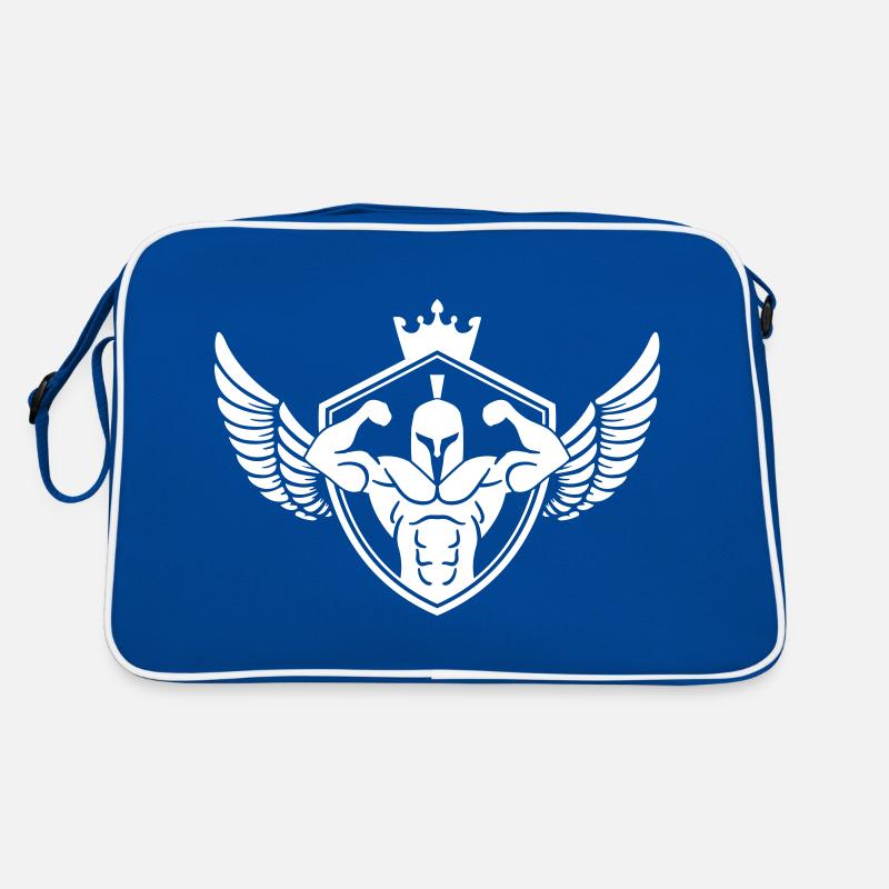 spartan helmet muscles crest Retro Bag