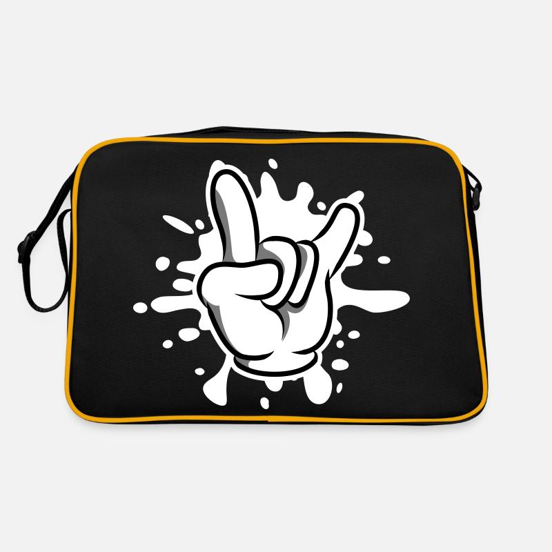 hand party symbol blob Retro Bag