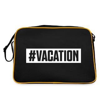 hashtag de vacances - Sac Retro - noir/or - Dos