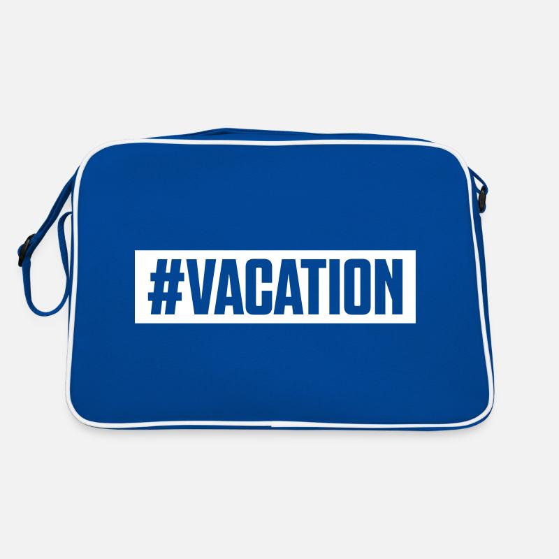 vacation urlaub hashtag Retro Tasche