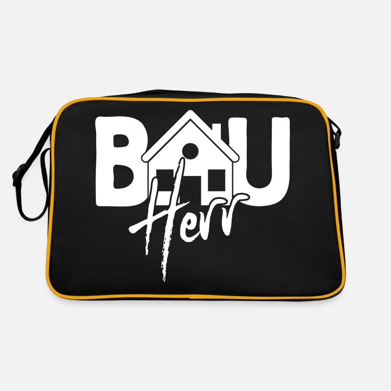 Builder - Building a house Build a house Retro Bag