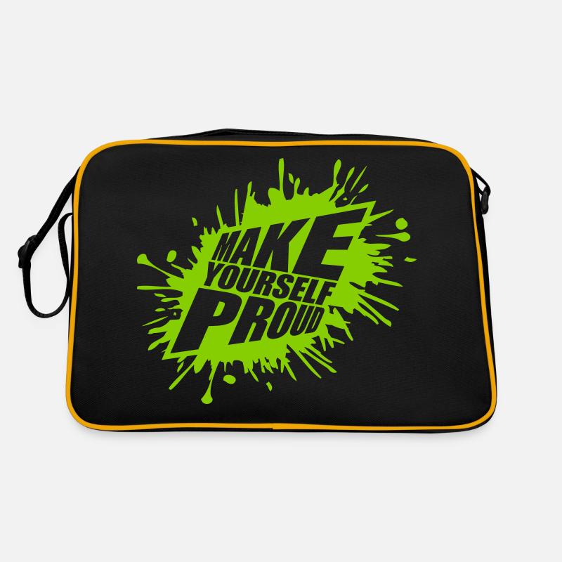 make yourself proud quote Retro Bag