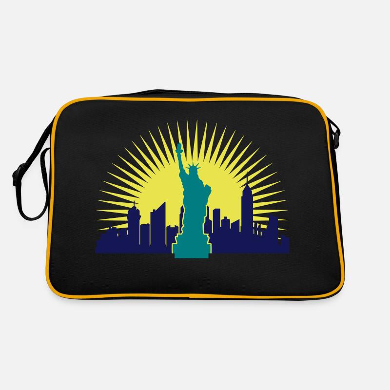 Gratte-ciel du soleil Statue de la Liberté Sac Retro