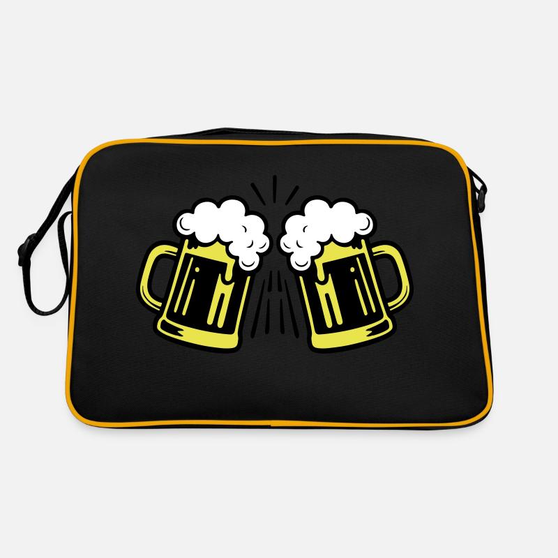 Symbole de la bière Verre à bière Sac Retro