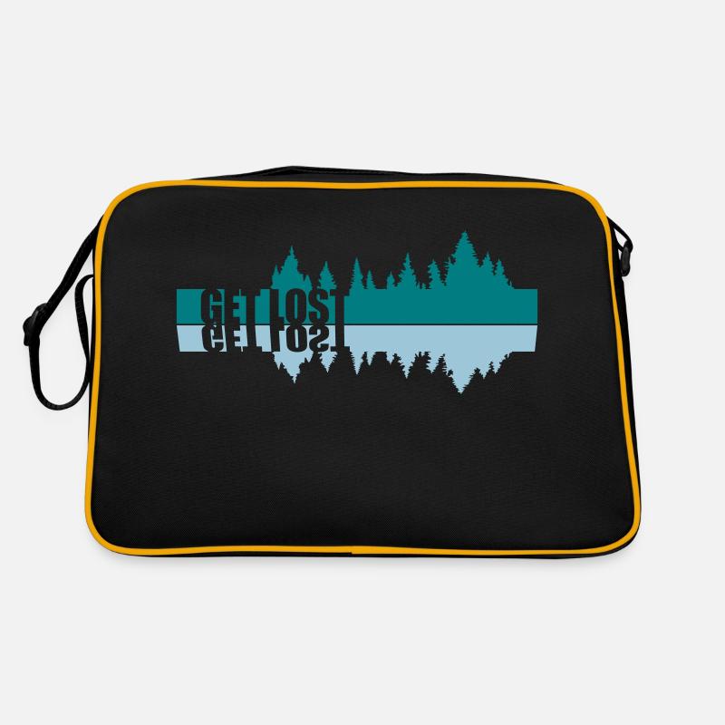 Spiegelung Get Lost Retro Tasche