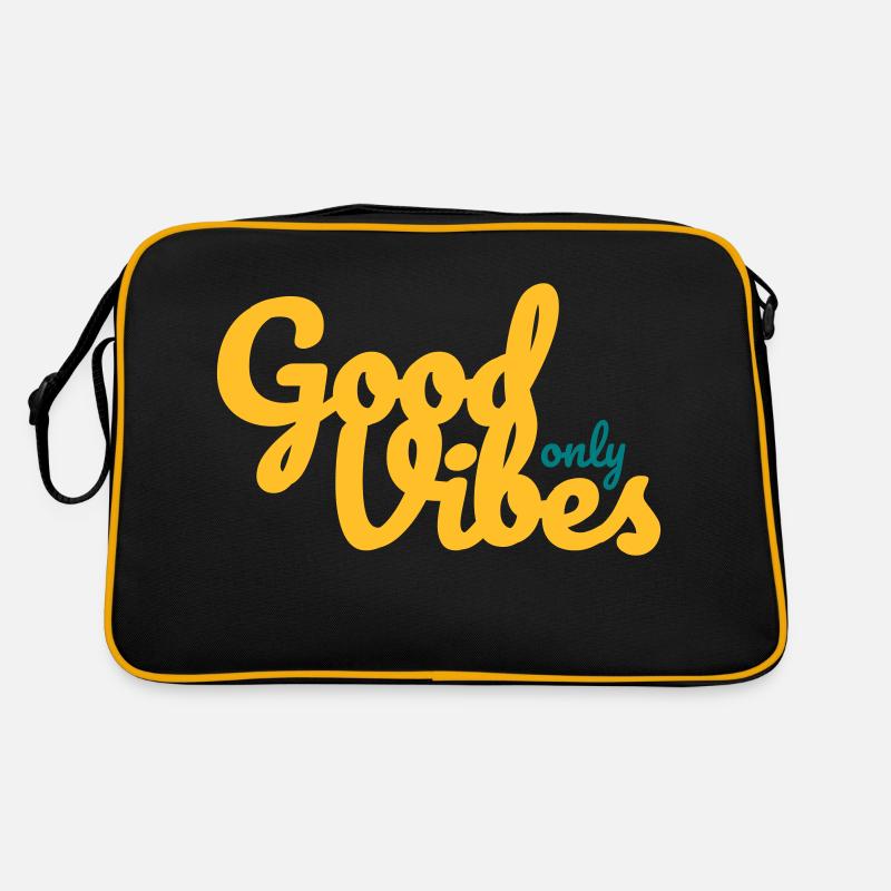 Good Vibes Only - Retro Bag - black/gold