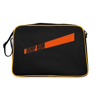 dump him quote logo - Retro Bag - black/gold - Back