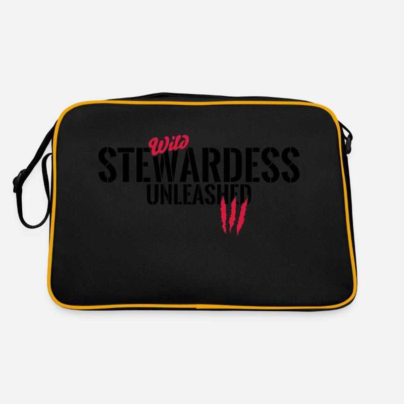 Wild stewardess unleashed Retro Bag