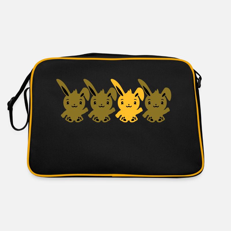 4 Bunny Friends Différence Soyez différent Sac Retro