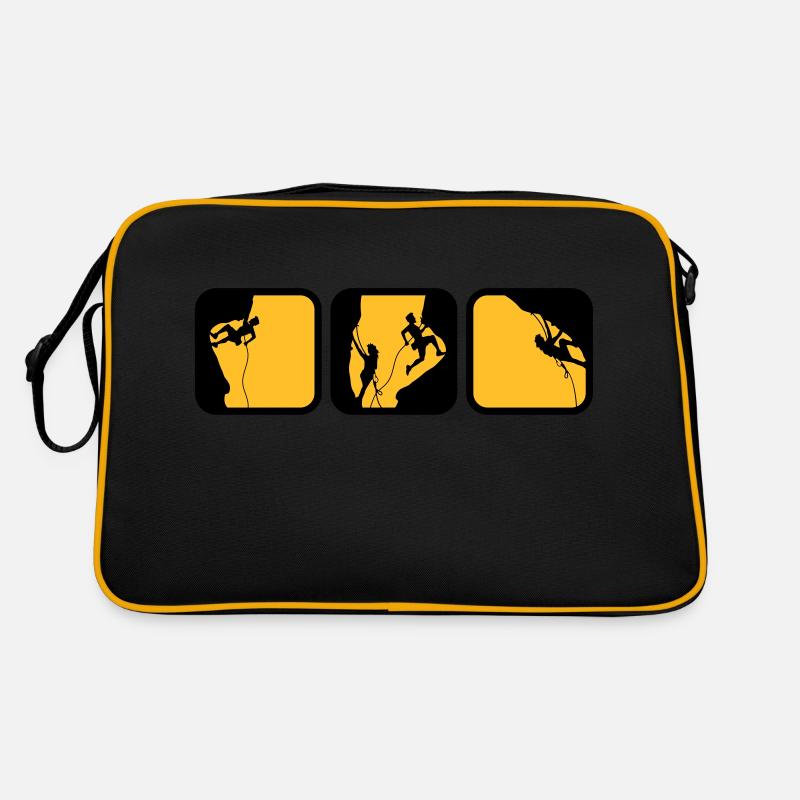 escalade des boîtes de logos d'homme le soir 3 Sac Retro