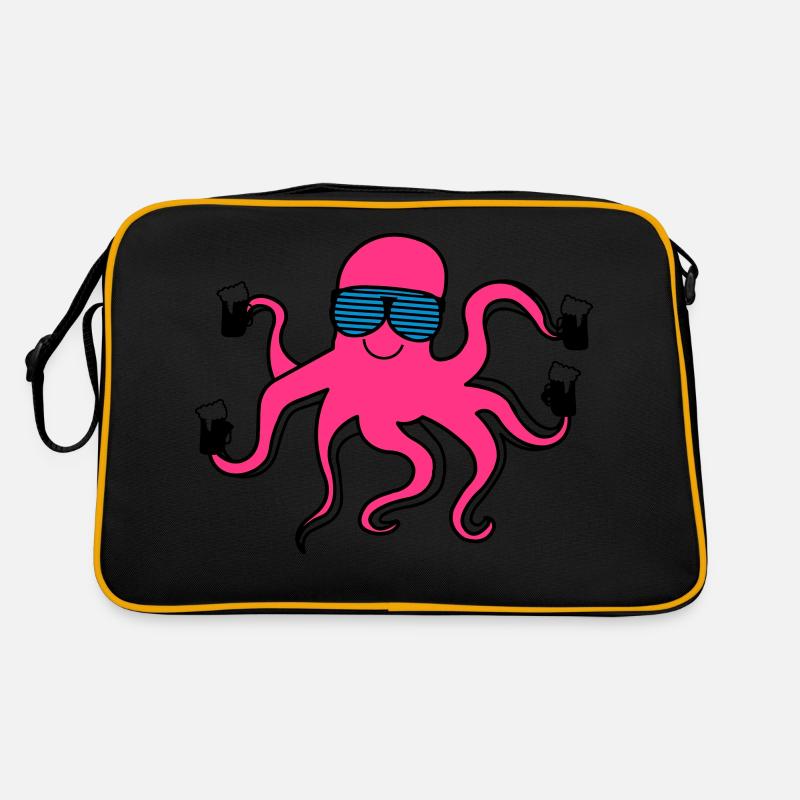 kraken_mit_bier Retro Tasche
