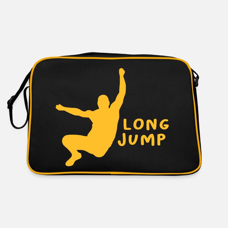 Cadeau de conception de saut en longueur Sac Retro