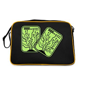 Micro Chip 2 - Retro Bag - black/gold - Back