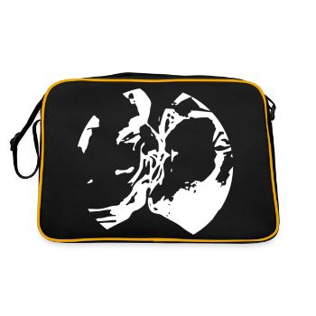 RDA frère embrasser Honecker Brejnev - Sac Retro - noir/or - Dos