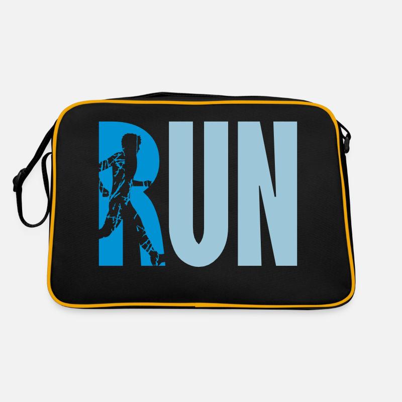 Logo Run Training Retro Tasche