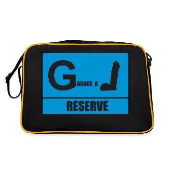 garage a bites reserve humour sexe - Sac Retro - noir/or - Dos