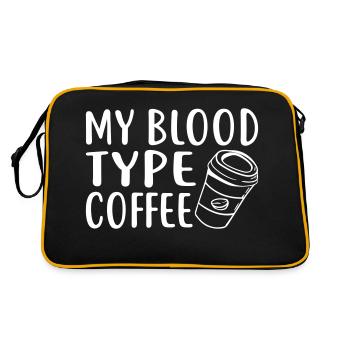My Blood Type Coffee - Sac Retro - noir/or - Dos