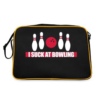Je suis nul au bowling - Sac Retro - noir/or - Dos