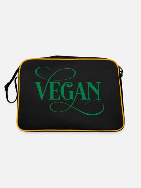 Vegan - Retro Bag - black/gold - Back
