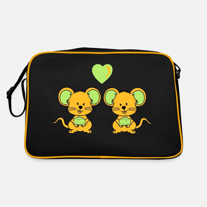 Souris amoureuses Sac Retro