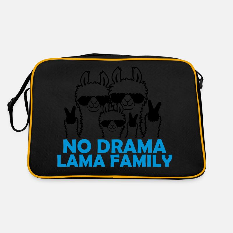 Eltern No Drama Llama Retro Tasche
