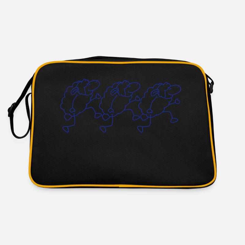Three Sheep Walking Happy Pride 3 Friends Team Retro Bag
