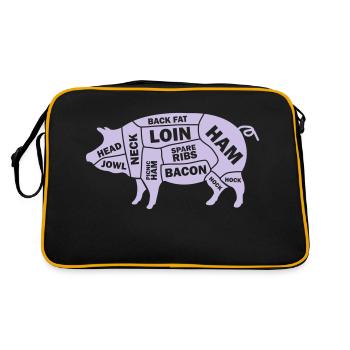 Pig Schwein - Retro Bag - black/gold - Back