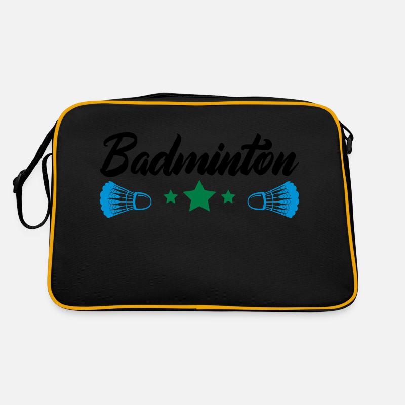 badminton - Sac Retro - noir/or