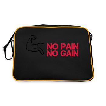 Gain de douleur au biceps - Sac Retro - noir/or - Dos