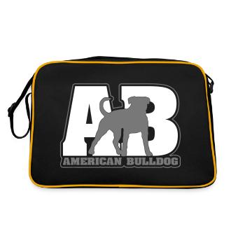 AMERICAN BULLDOG AB - Sac Retro - noir/or - Dos