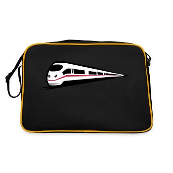 Glace de chemin de fer train - Sac Retro - noir/or - Dos