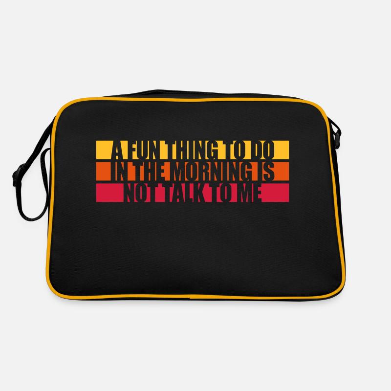 not talk to me Retro Tasche