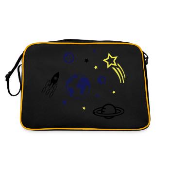 univers - Sac Retro - noir/or - Dos