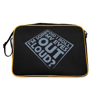Roulez mes yeux - Sac Retro - noir/or - Dos