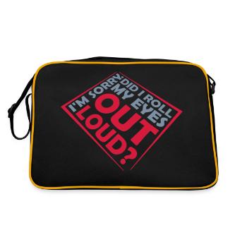 Roulez mes yeux - Sac Retro - noir/or - Dos