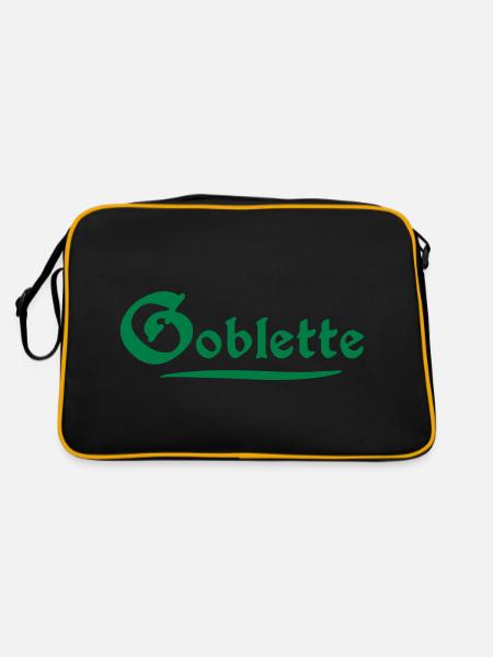 Goblette - Retro Bag - black/gold - Back