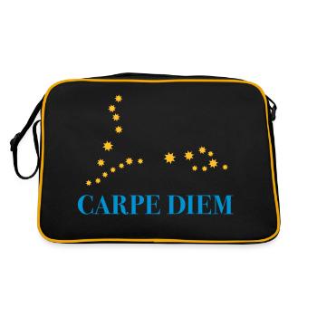 Carpe Diem use the day constellation Pisces Horoscope - Retro Bag - black/gold - Back