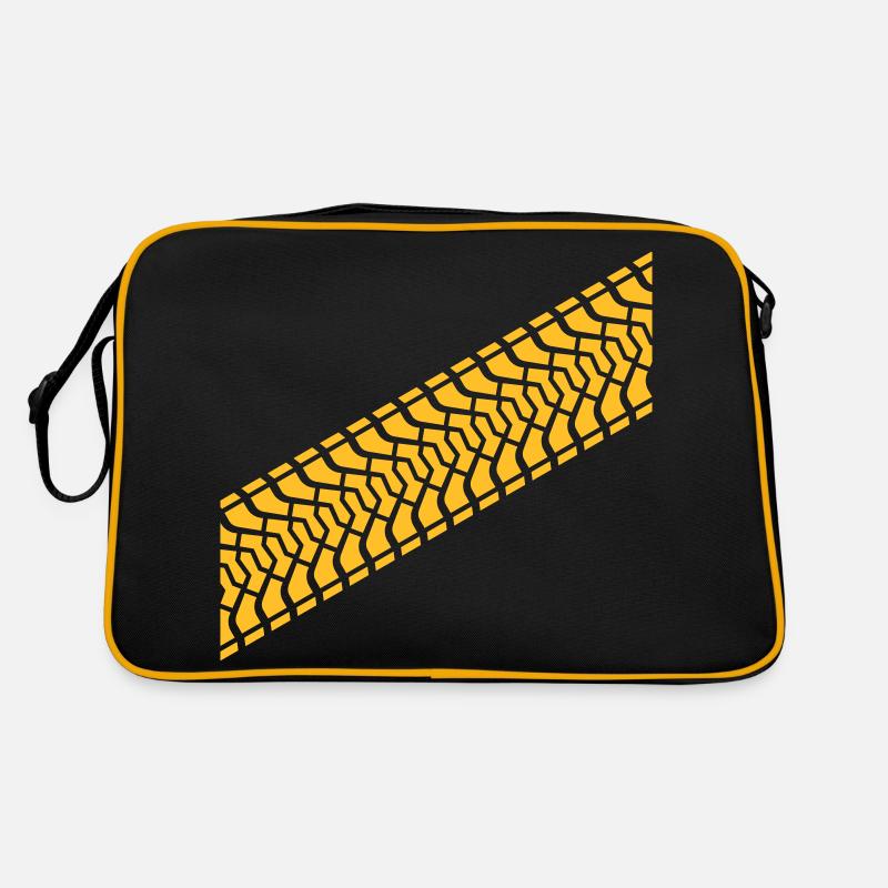 Diagonal empreinte du pneu Sac Retro