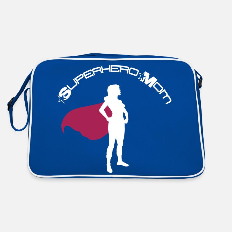 Superhero Held Superheldin Mama Muttertag Mutter Retro Tasche