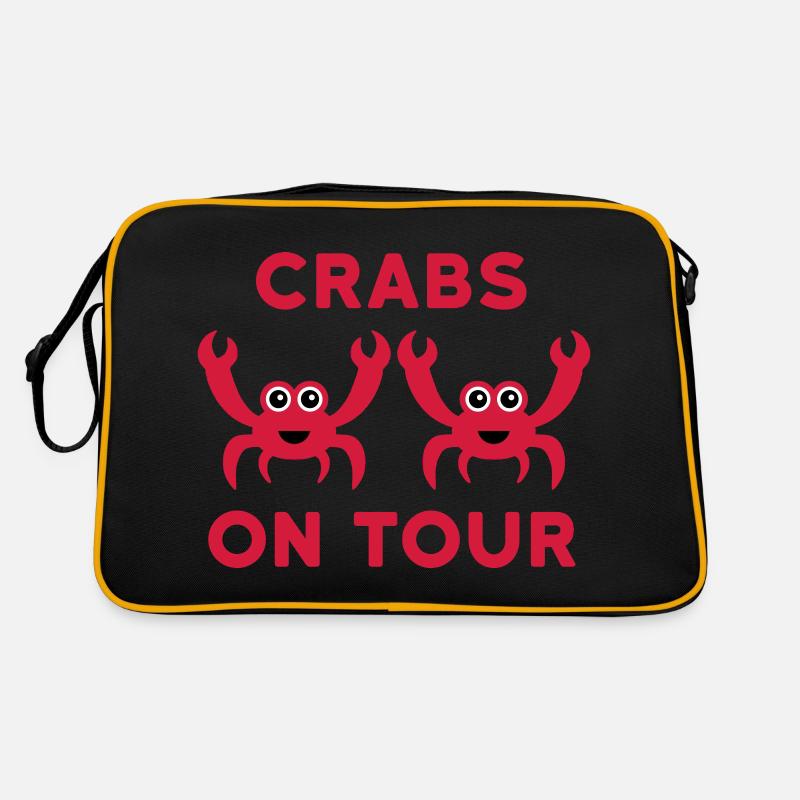 Crabs on tour (two crabs) Retro Bag