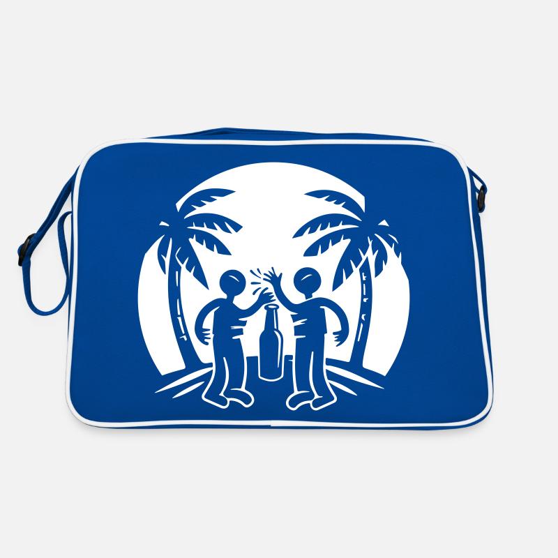 Island Beach Party Drinking Retro Bag