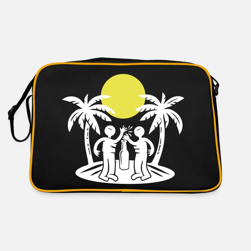 Island Beach Party Drinking Retro Bag
