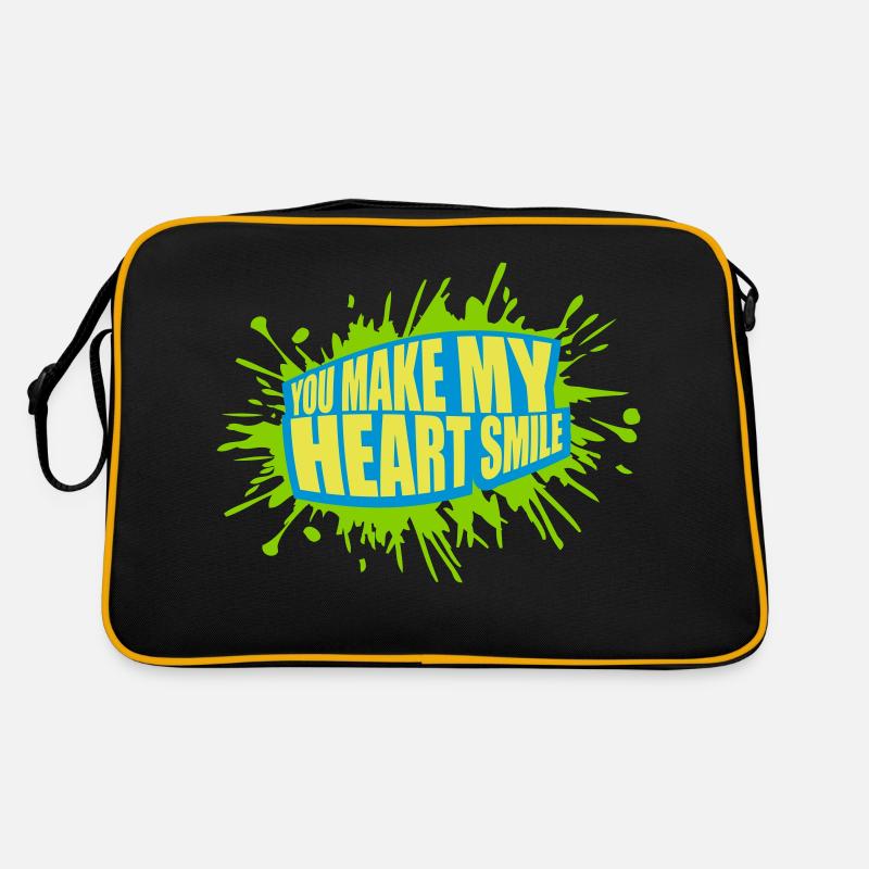 make my heart smile Retro Tasche