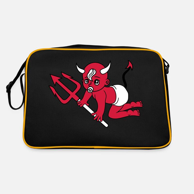 evil devil demon hell devil satan crawling pacifie Retro Bag
